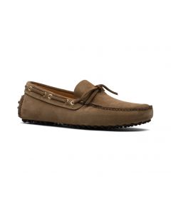 Bruna Snörade Mocka Loafers