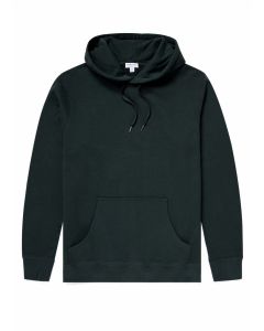 Mörkgrön Loopback Hoodie