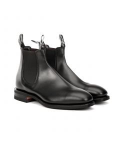 Svarta skinnboots från RM Williams.