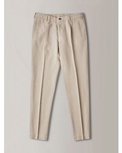 Beige Doeskin Tapered Chinos